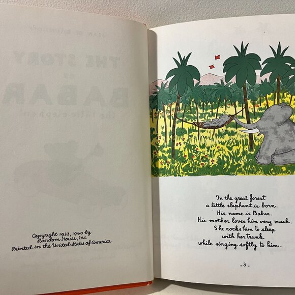 Vintage Dandelion Library Dual Book Hardcover - The Story of Babar and Heidi - Picture 4 of 9